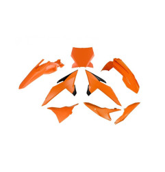 RACETECH (RTECH) KOMPLET PLASTIKÓW KTM SX 85 '25 KOLOR OEM CZARNY / POMARAŃCZOWY