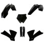 POLISPORT KOMPLET PLASTIKÓW (FULL KIT) KTM SX '03-'04 W ZESTAWIE OSŁONY AMORTYZATORÓW (8399000001) KOLOR CZARNY