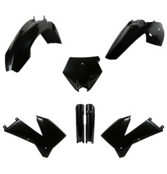 POLISPORT KOMPLET PLASTIKÓW (FULL KIT) KTM SX '05-'06; XC/XC-F 06-'07 W ZESTAWIE OSŁONY AMORTYZATORÓW (8399000001) KOLOR CZARNY