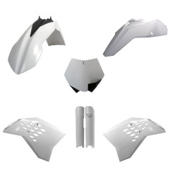 POLISPORT KOMPLET PLASTIKÓW (FULL KIT) KTM SX/SX-F '07 W ZESTAWIE OSŁONY AMORTYZATORÓW (8399000005) KOLOR BIAŁY