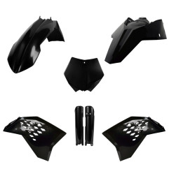 POLISPORT KOMPLET PLASTIKÓW (FULL KIT) KTM SX/SX-F '07 W ZESTAWIE OSŁONY AMORTYZATORÓW (8399000001) KOLOR CZARNY