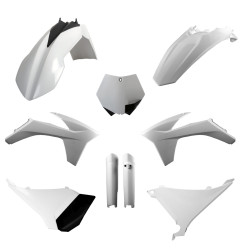 POLISPORT KOMPLET PLASTIKÓW (FULL KIT) KTM SX '11; XC/XC-F '11 W ZESTAWIE OSŁONY AMORTYZATORÓW (8398500002) KOLOR BIAŁY