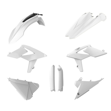 POLISPORT KOMPLET PLASTIKÓW (FULL KIT) BETA 2T/4T '18-'19 W ZESTAWIE OSŁONY AMORTYZATORÓW (8398700002) KOLOR BIAŁY (OEM)