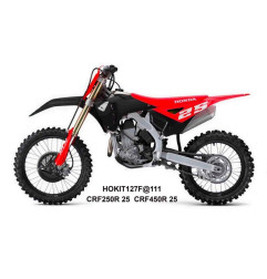 UFO KOMPLET PLASTIKÓW (FULL KIT) Z OSŁONAMI TELESKOPÓW (AMORTYZATORÓW) HONDA CRF 250 R / 450 R '25-'26 KOLOR CZERWONY / CZARNY