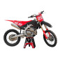 UFO KOMPLET PLASTIKÓW (FULL KIT) Z OSŁONAMI TELESKOPÓW (AMORTYZATORÓW) HONDA CRF 250 R / 450 R '25-'26 KOLOR CZERWONY / CZARNY
