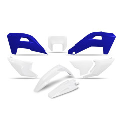 UFO KOMPLET PLASTIKÓW HUSQVARNA FE 250 / 350 / 450 / 501 '25-'26, TE 250 / 300 HERITAGE '25-'26 KOLOR BIAŁY / NIEBIESKI