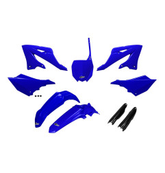 UFO KOMPLET PLASTIKÓW (FULL KIT) Z OSŁONAMI TELESKOPÓW (AMORTYZATORÓW) YAMAHA YZ 125 / 250 '22-'26 KOLOR NIEBIESKI