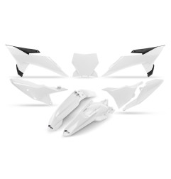 UFO KOMPLET PLASTIKÓW Z OSŁONĄ LAMPY KTM SX 85 '25-'26 KOLOR BIAŁY