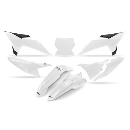 UFO KOMPLET PLASTIKÓW Z OSŁONĄ LAMPY KTM SX 85 '25-'26 KOLOR BIAŁY