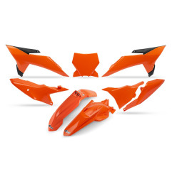 UFO KOMPLET PLASTIKÓW Z OSŁONĄ LAMPY KTM SX 85 '25-'26 KOLOR POMARAŃCZOWY