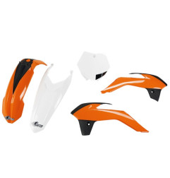 UFO KOMPLET PLASTIKÓW KTM SX 85 '13-'17 (KT04040127, KT04045047, KT04042999, KT04041047) KOLOR OEM POMARAŃCZOWY / BIAŁY / CZARNY