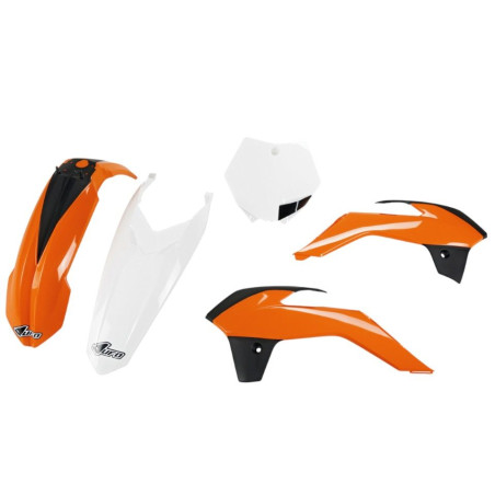 UFO KOMPLET PLASTIKÓW KTM SX 85 '13-'17 (KT04040127, KT04045047, KT04042999, KT04041047) KOLOR OEM POMARAŃCZOWY / BIAŁY / CZARNY