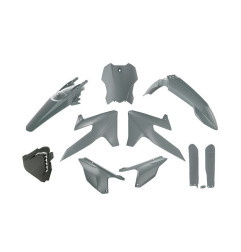RACETECH (RTECH) KOMPLET PLASTIKÓW Z OSŁONAMI TELESKOPÓW TRIUMPH TF 250 X '24-'26, TF 450 RC '25-'26 KOLOR SZARY