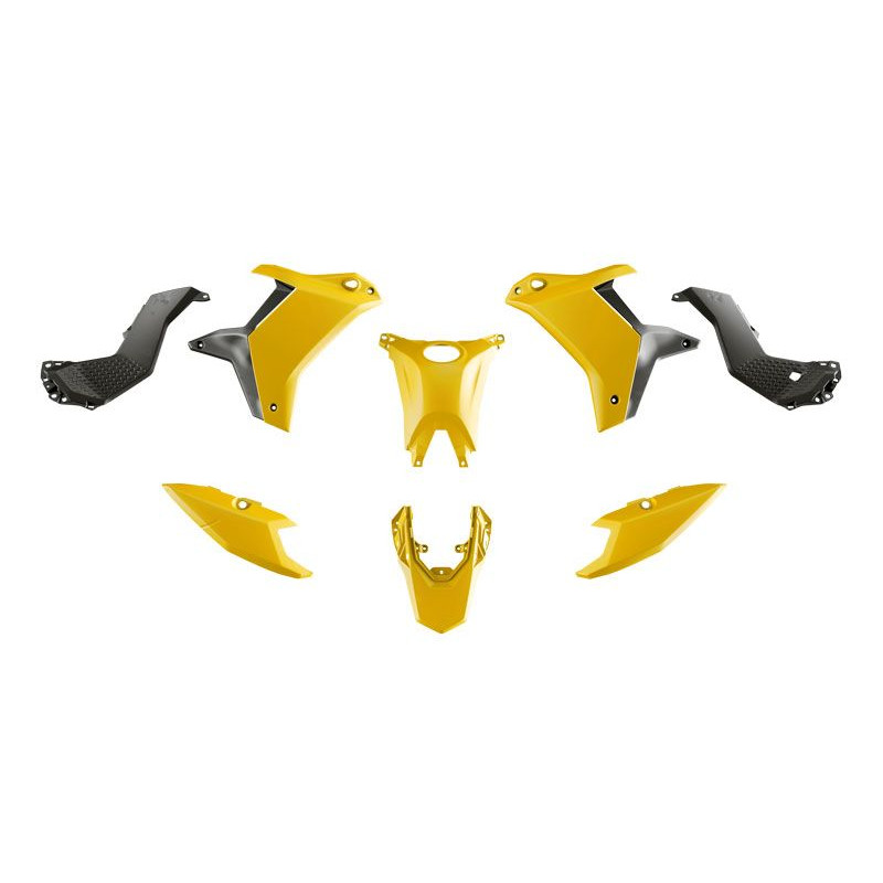 RACETECH (RTECH) KOMPLET PLASTIKÓW (BEZ PRZEDNIEGO BŁOTNIKA) T7 YAMAHA TENERE 700 '25-'26 KOLOR ŻÓŁTY / CZARNY