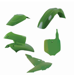 POLISPORT KOMPLET PLASTIKÓW KAWASAKI KX 65 '00-'25 W ZESTAWIE TABLICA PRZEDNIA (8661500010) KOLOR ZIELONY