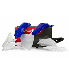 POLISPORT WYPRZEDAŻ KOMPLET PLASTIKÓW YAMAHA YZF 250 '14-'18; YZF 450 '14-'17 KOLOR OEM NIEBIESKI BIAŁY