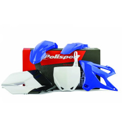 POLISPORT KOMPLET PLASTIKÓW YAMAHA YZ 85 '15-'21 KOLOR NIEBIESKI BIAŁY OEM