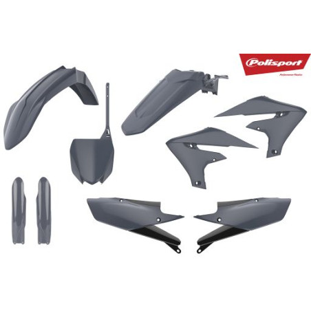 POLISPORT WYPRZEDAŻ KOMPLET PLASTIKÓW YAMAHA YZF 250 '19-'23; YZF 450 '18-'22 KOLOR SZARY