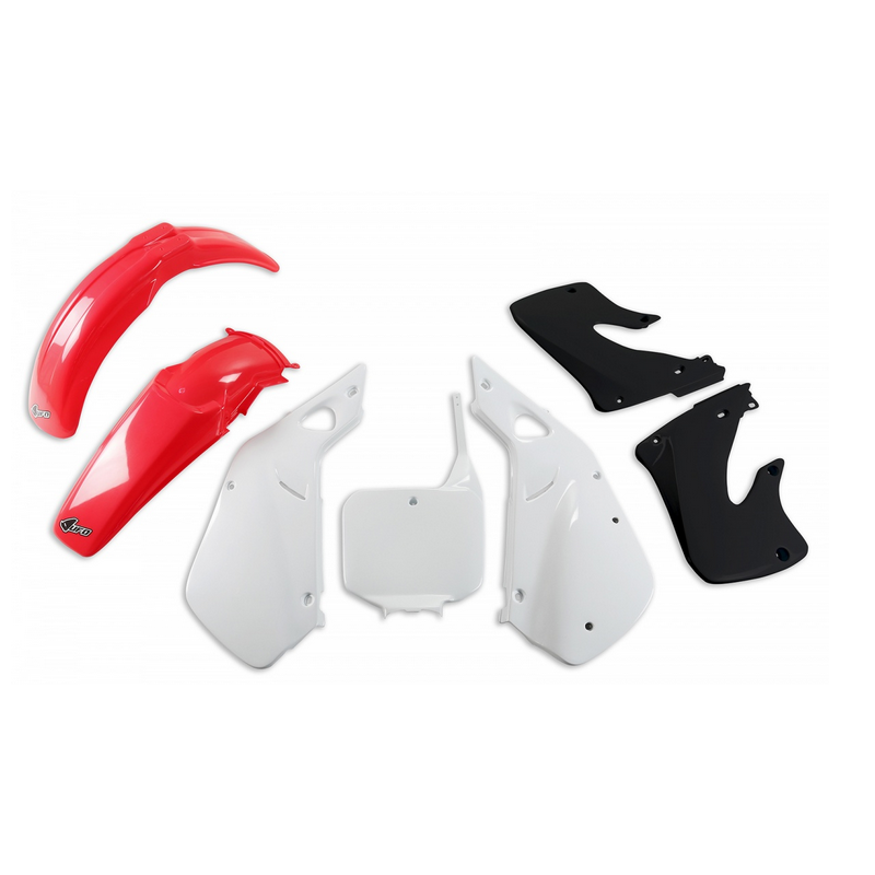 UFO KOMPLET PLASTIKÓW HONDA CR 125 '98-'99, CR 250 '97-'99 KOLOR OEM (CZERWONY/BIAŁY) (HO094E999)