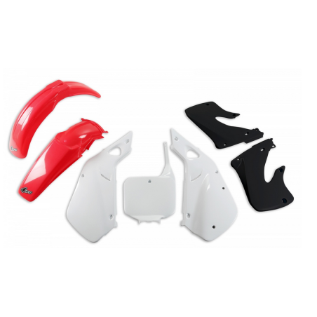 UFO KOMPLET PLASTIKÓW HONDA CR 125 '98-'99, CR 250 '97-'99 KOLOR OEM (CZERWONY/BIAŁY) (HO094E999)
