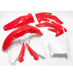 UFO KOMPLET PLASTIKÓW HONDA CRF 250R '06-'07 KOLOR OEM (CZERWONY/BIAŁY) (HO105E999)
