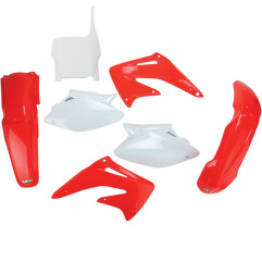 UFO KOMPLET PLASTIKÓW HONDA CRF 450 R '04 KOLOR OEM (CZERWONY/BIAŁY) (HO107E999)