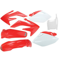 UFO KOMPLET PLASTIKÓW HONDA CRF 450 R '05-'06 KOLOR OEM (CZERWONY/BIAŁY) (HO108E999)