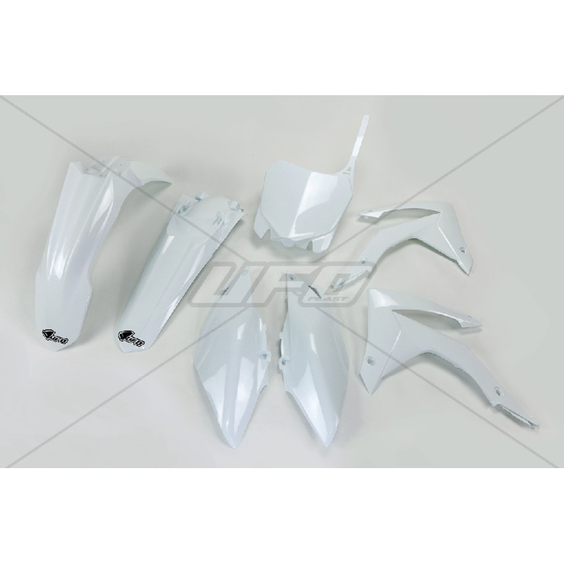 UFO KOMPLET PLASTIKÓW HONDA CRF 450R '13-'16, CRF 250R '14-'17 KOLOR BIAŁY(HO116E041)