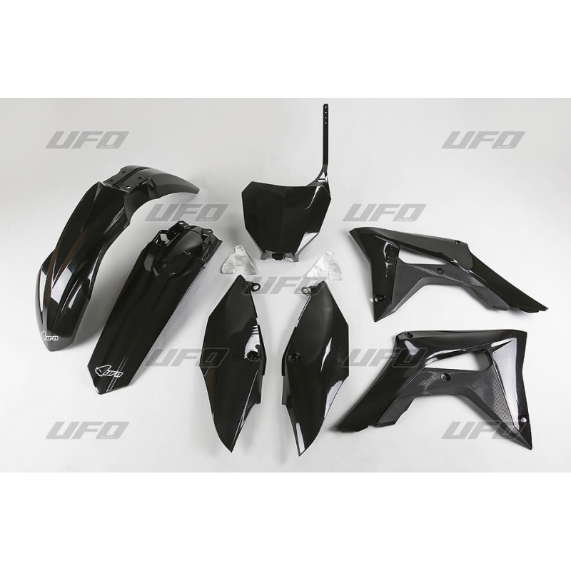 UFO KOMPLET PLASTIKÓW HONDA CRF 250R '18-'21, CRF 450R '17-'20 KOLOR CZARNY(HO119E001)