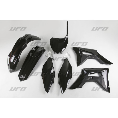 UFO KOMPLET PLASTIKÓW HONDA CRF 250R '18-'21, CRF 450R '17-'20 KOLOR CZARNY(HO119E001)