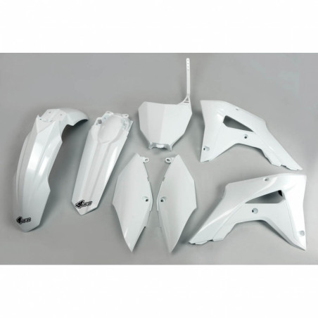 UFO KOMPLET PLASTIKÓW HONDA CRF 250RX '19-21, CRF 450RX '17-20, KOLOR BIAŁY (HO120E041)