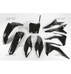 UFO KOMPLET PLASTIKÓW HONDA CRF 250R 14-17, CRF 450R 13-16 Z OSŁONAMI FILTRA POWIETRZA KOLOR CZARNY (HO121E001)