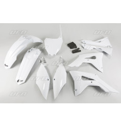 UFO KOMPLET PLASTIKÓW HONDA CRF 250R '18-'21, CRF 450R '17-'20 Z OSŁONAMI FILTRA POWIETRZA KOLOR BIAŁY (HO123E041)