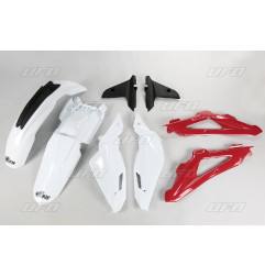 UFO KOMPLET PLASTIKÓW HUSQVARNA TC 250/300/450 '09-'13 KOLOR OEM (BIAŁY/CZERWONY/CZARNY) (HU610E999)