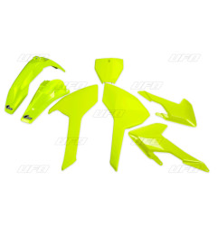 UFO KOMPLET PLASTIKÓW HUSQVARNA TC/FC 125/250/300/350/450 '16-'18 (Z WYJĄTKIEM TC 250 '16) KOLOR ŻÓŁTY FLUO (HU616DFLU)