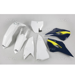 UFO KOMPLET PLASTIKÓW HUSQVARNA TC 250 '16, KOLOR OEM (BIAŁY/NIEBIESKI) (HU617E999)