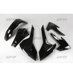 UFO KOMPLET PLASTIKÓW HUSQVARNA TE/TX 125/250/300 '17-19, FE 250/350/450/501 '17-19 KOLOR CZARNY (HU618E001)