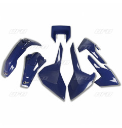 UFO KOMPLET PLASTIKÓW HUSQVARNA TX/TE/FE '17-'19 Z OSŁONĄ LAMPY KOLOR GRANATOWY (HU621E087)
