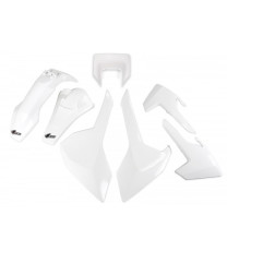 UFO KOMPLET PLASTIKÓW HUSQVARNA TX/TE/FE '17-'19 Z OSŁONĄ LAMPY KOLOR OEM (BIAŁY) (HU621E999W)
