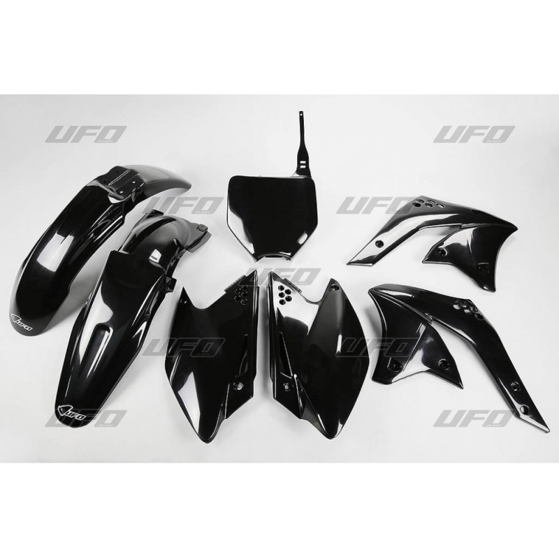 UFO KOMPLET PLASTIKÓW KAWASAKI KXF 250 '04-'06, KOLOR CZARNY (KA204E001)