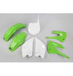 UFO KOMPLET PLASTIKÓW KAWASAKI KX 85 '01-'13 KOLOR OEM (ZIELONY/BIAŁY) (KX85 '01-'09, KX85 '11-'12) (KA207E999)