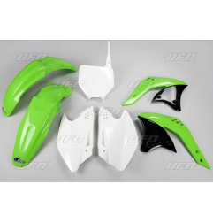 UFO KOMPLET PLASTIKÓW KAWASAKI KXF 250 '07 KOLOR OEM (ZIELONY/BIAŁY) (KA208E999)