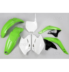 UFO KOMPLET PLASTIKÓW KAWASAKI KXF 450 '06-'08, KOLOR OEM (ZIELONY/BIAŁY) (KA209E999)