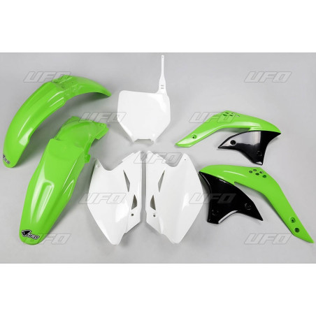 UFO KOMPLET PLASTIKÓW KAWASAKI KXF 450 '06-'08, KOLOR OEM (ZIELONY/BIAŁY) (KA209E999)
