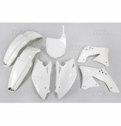 UFO KOMPLET PLASTIKÓW KAWASAKI KXF 250 '09- '12 KOLOR BIAŁY (KA212E047) - WYPRZEDAŻ