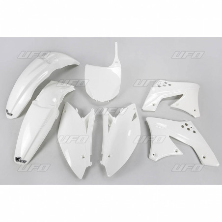 UFO KOMPLET PLASTIKÓW KAWASAKI KXF 250 '09- '12 KOLOR BIAŁY (KA212E047) - WYPRZEDAŻ