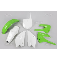 UFO KOMPLET PLASTIKÓW KAWASAKI KX 85 '01- '13 RESTYLING KOLOR OEM '13 (ZIELONY/BIAŁY) (KA218KE999)