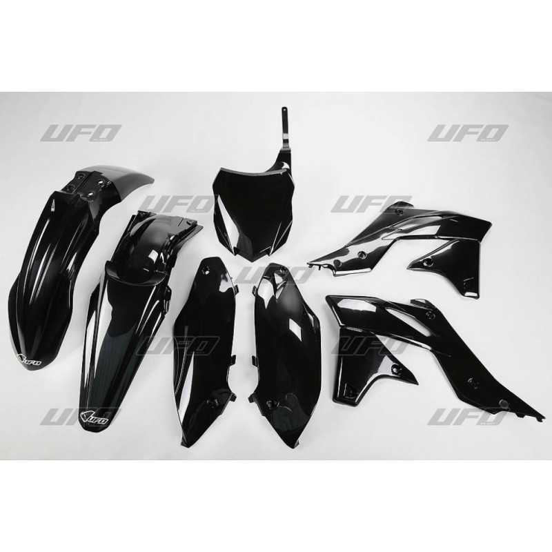 UFO KOMPLET PLASTIKÓW KAWASAKI KXF 250 '13-'16, KOLOR CZARNY (KA219E001)