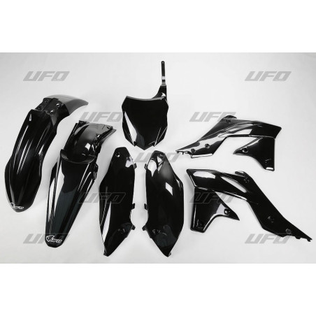 UFO KOMPLET PLASTIKÓW KAWASAKI KXF 250 '13-'16, KOLOR CZARNY (KA219E001)