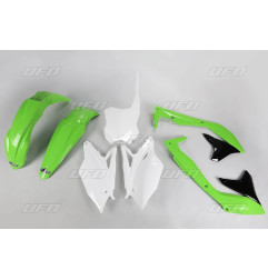 UFO KOMPLET PLASTIKÓW KAWASAKI KXF 450 '16-'17 KOLOR OEM (ZIELONY/BIAŁY/CZARNY) (KA223E999)